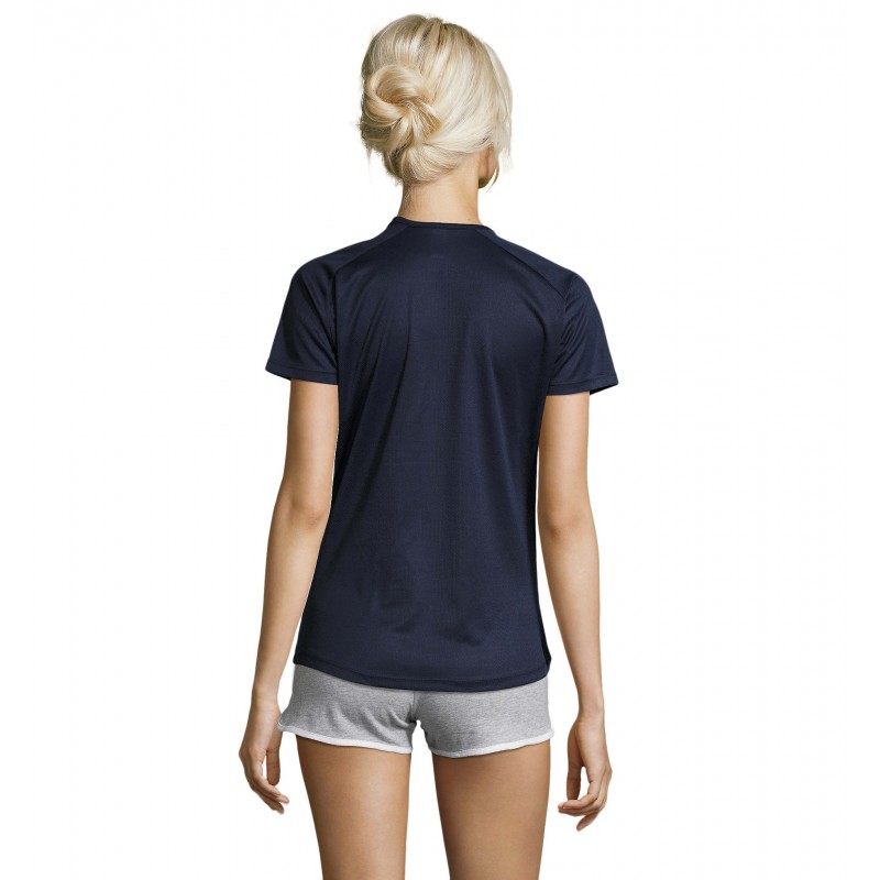 Sol's - Tee-shirt femme manches raglan SPORTY WOMEN - French Marine