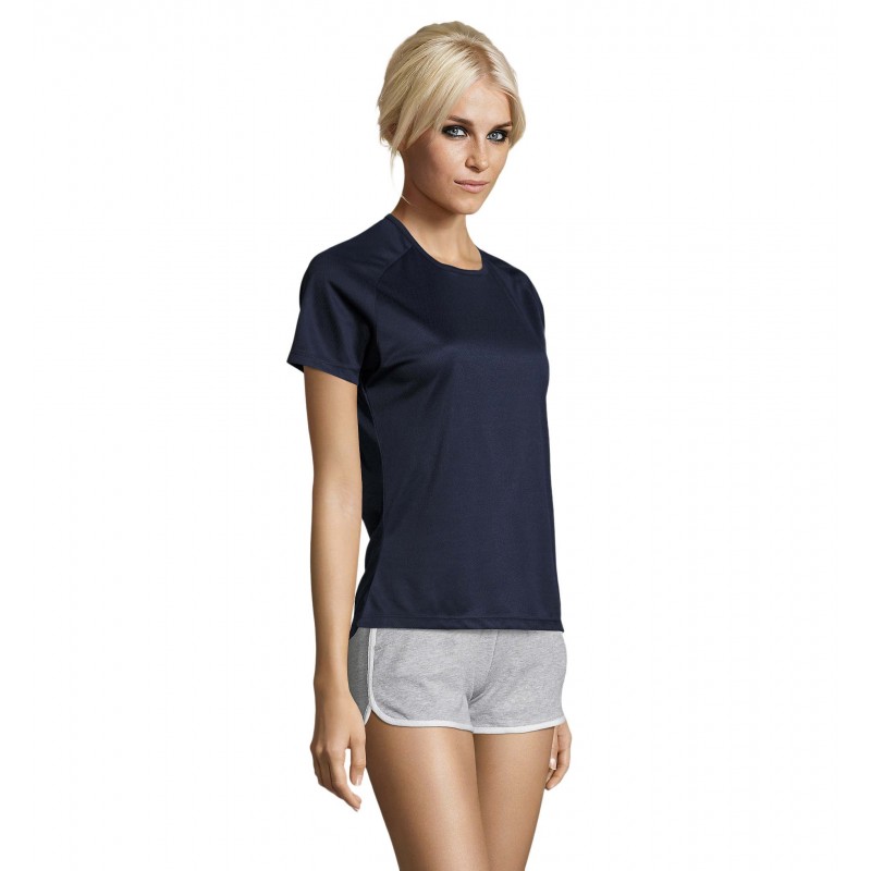 Sol's - Tee-shirt femme manches raglan SPORTY WOMEN - French Marine
