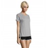 Sol's - Tee-shirt femme manches raglan SPORTY WOMEN - Gris Pur