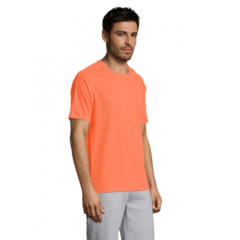 Sol's - Tee-shirt manches raglan SPORTY - Neon Orange