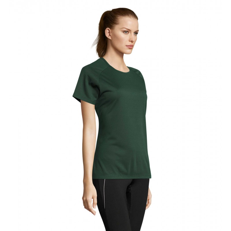 Sol's - Tee-shirt femme manches raglan SPORTY WOMEN - Vert Forêt