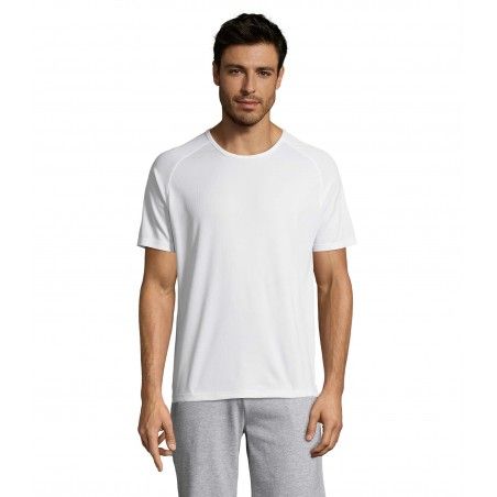 Sol's - Tee-shirt manches raglan SPORTY - Blanc