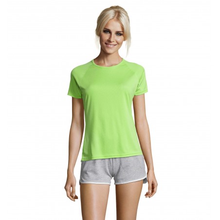 Sol's - Tee-shirt femme manches raglan SPORTY WOMEN - Vert Pomme