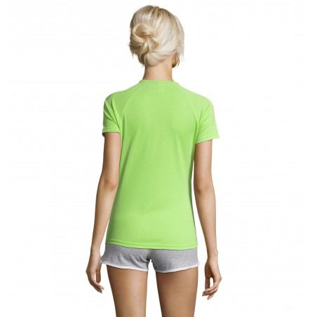 Sol's - Tee-shirt femme manches raglan SPORTY WOMEN - Vert Pomme