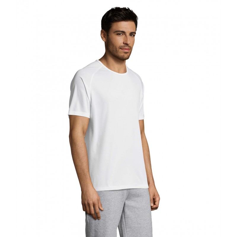 Sol's - Tee-shirt manches raglan SPORTY - Blanc