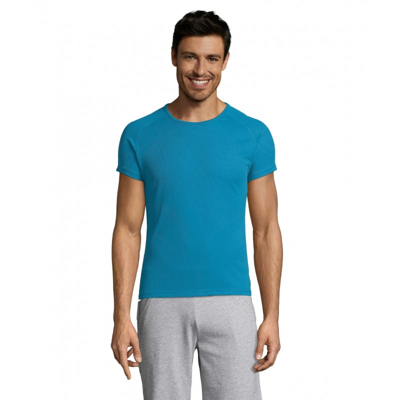 Sol's - Tee-shirt manches raglan SPORTY - Aqua
