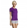 Sol's - Tee-shirt femme manches raglan SPORTY WOMEN - Violet Foncé