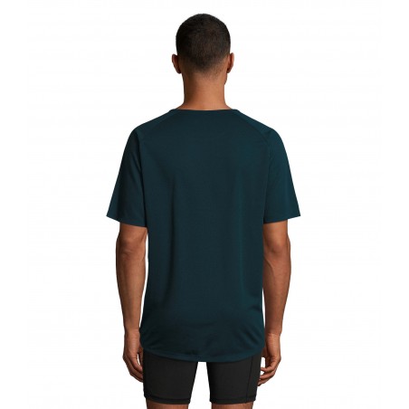 Sol's - Tee-shirt manches raglan SPORTY - Bleu Pétrole