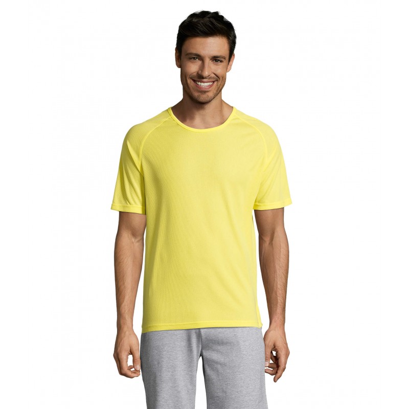 Sol's - Tee-shirt manches raglan SPORTY - Citron