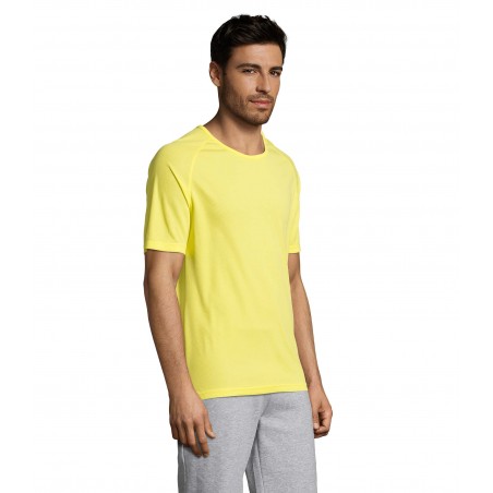 Sol's - Tee-shirt manches raglan SPORTY - Citron