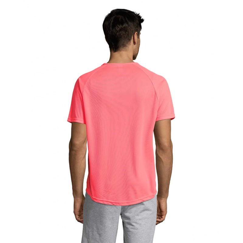 Sol's - Tee-shirt manches raglan SPORTY - Corail Fluo