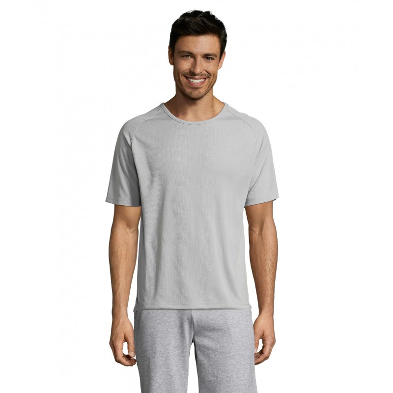 Sol's - Tee-shirt manches raglan SPORTY - Gris Pur