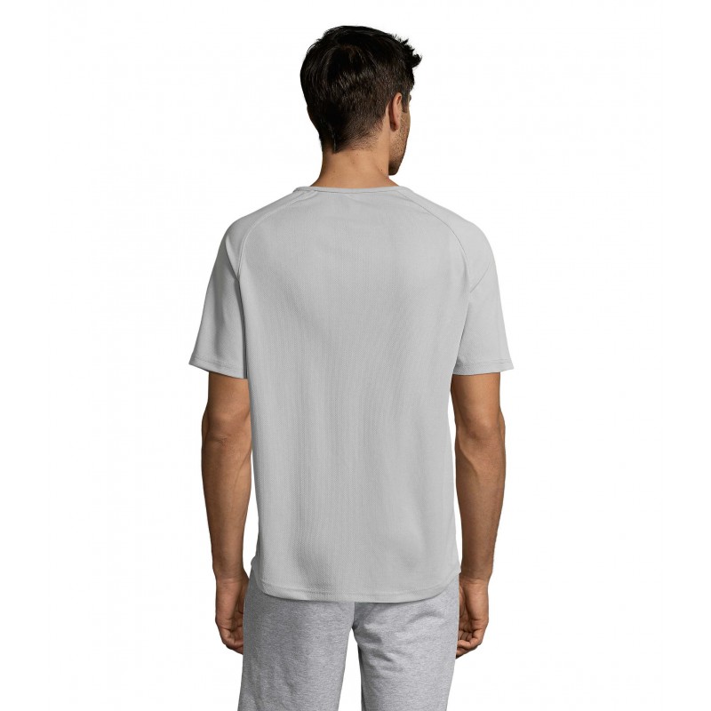 Sol's - Tee-shirt manches raglan SPORTY - Gris Pur
