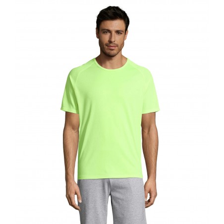 Sol's - Tee-shirt manches raglan SPORTY - Jaune Fluo