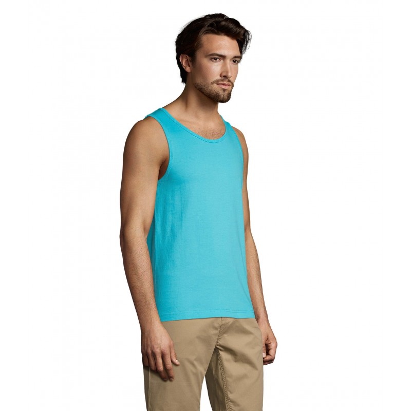 Sol's - Débardeur homme JUSTIN - Bleu Atoll