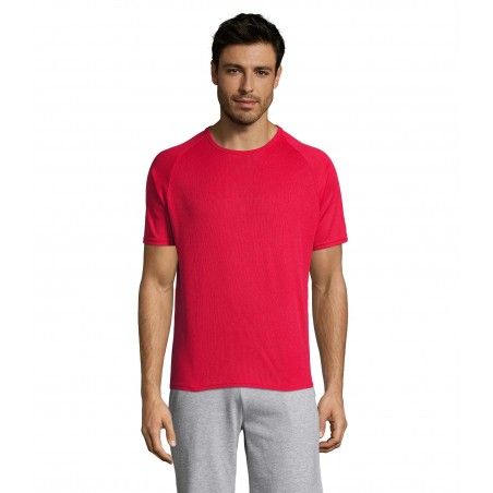 Sol's - Tee-shirt manches raglan SPORTY - Rouge