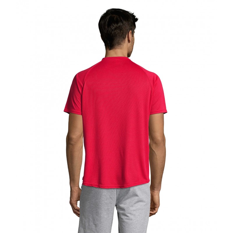 Sol's - Tee-shirt manches raglan SPORTY - Rouge