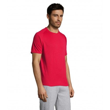 Sol's - Tee-shirt manches raglan SPORTY - Rouge