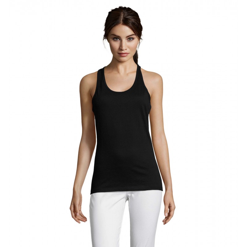 Sol's - Débardeur femme dos nageur JUSTIN WOMEN - Noir Profond