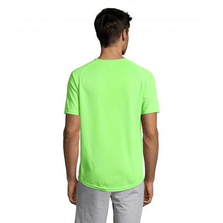 Sol's - Tee-shirt manches raglan SPORTY - Vert Fluo