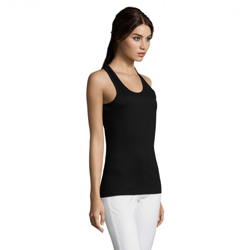 Sol's - Débardeur femme dos nageur JUSTIN WOMEN - Noir Profond