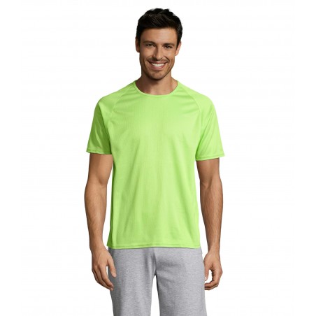 Sol's - Tee-shirt manches raglan SPORTY - Vert Pomme