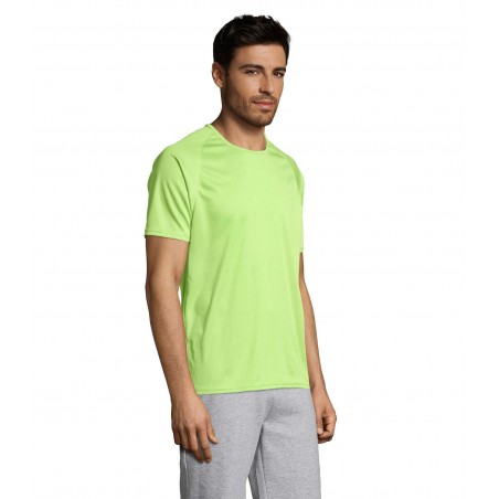 Sol's - Tee-shirt manches raglan SPORTY - Vert Pomme