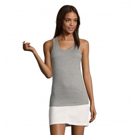 Sol's - Débardeur femme dos nageur JUSTIN WOMEN - Gris Chiné