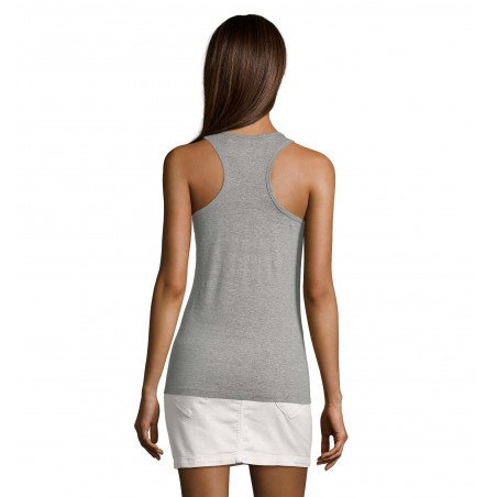 Sol's - Débardeur femme dos nageur JUSTIN WOMEN - Gris Chiné