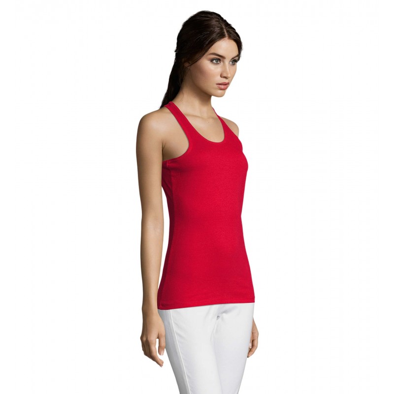 Sol's - Débardeur femme dos nageur JUSTIN WOMEN - Rouge