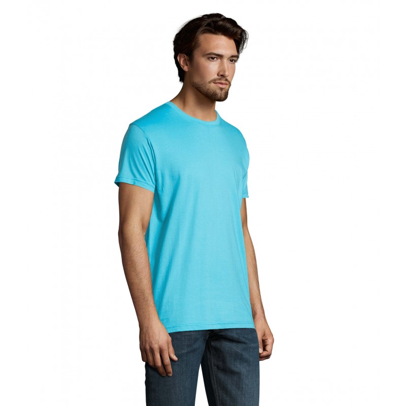 Sol's - Tee-shirt homme col rond IMPERIAL - Bleu Atoll