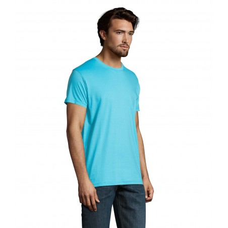 Sol's - Tee-shirt homme col rond IMPERIAL - Bleu Atoll