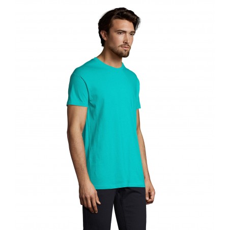 Sol's - Tee-shirt homme col rond IMPERIAL - Bleu Caraïbes