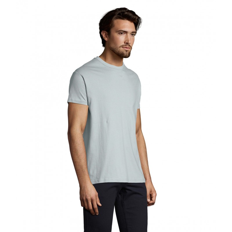 Sol's - Tee-shirt homme col rond IMPERIAL - Bleu Glacier