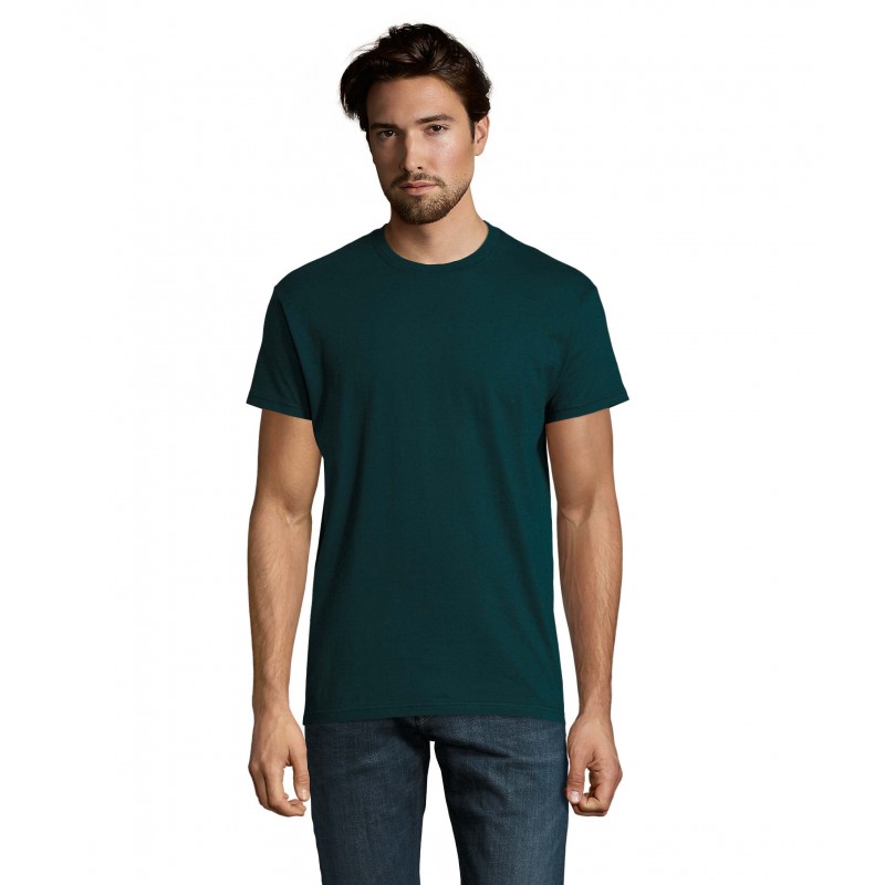 Sol's - Tee-shirt homme col rond IMPERIAL - Bleu Pétrole