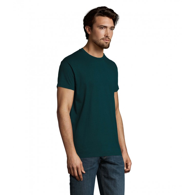 Sol's - Tee-shirt homme col rond IMPERIAL - Bleu Pétrole