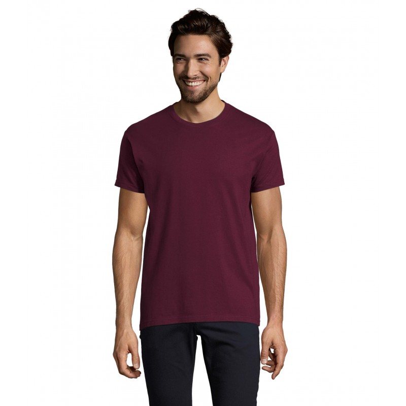 Sol's - Tee-shirt homme col rond IMPERIAL - Bordeaux