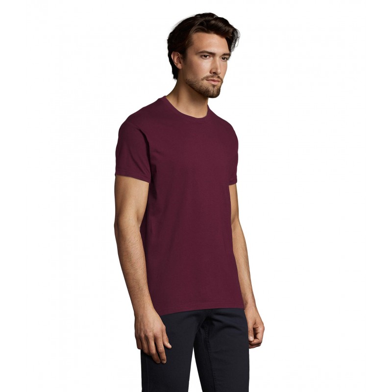 Sol's - Tee-shirt homme col rond IMPERIAL - Bordeaux