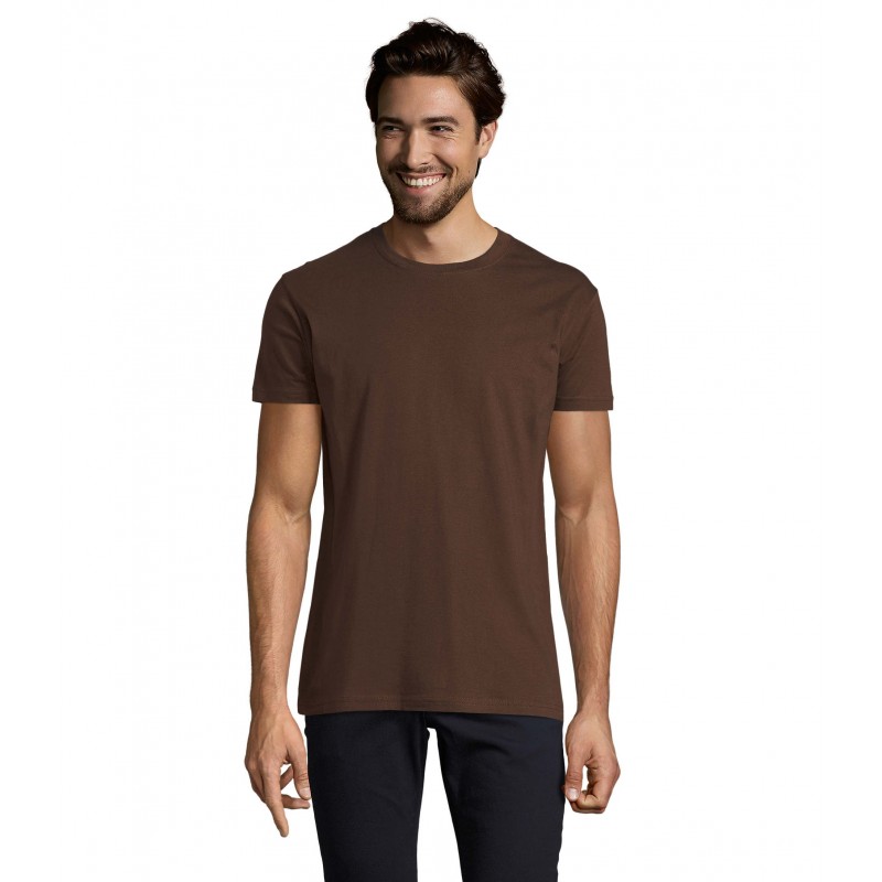 Sol's - Tee-shirt homme col rond IMPERIAL - Chocolat