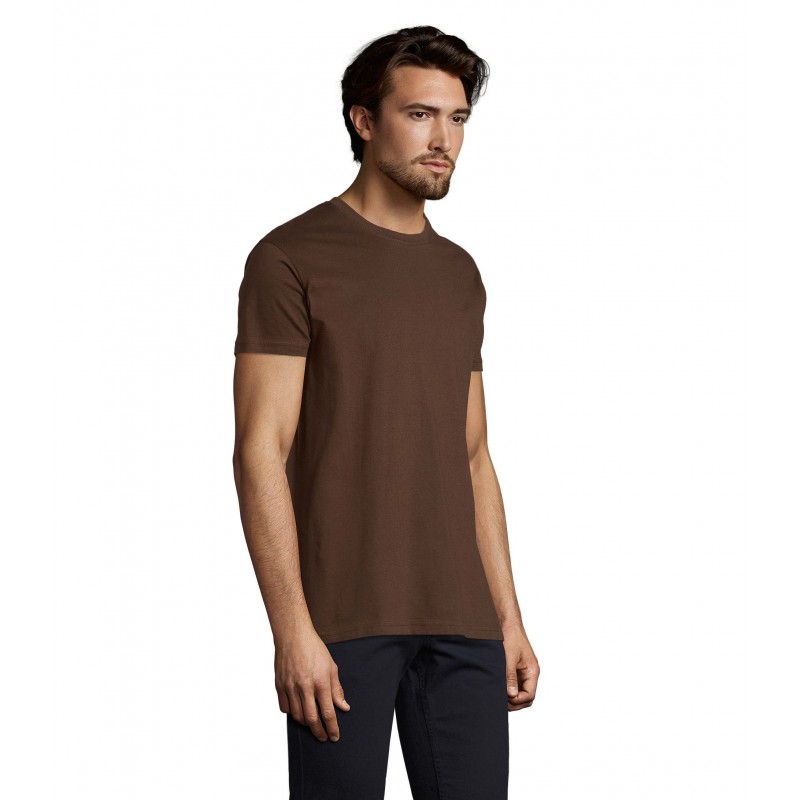Sol's - Tee-shirt homme col rond IMPERIAL - Chocolat