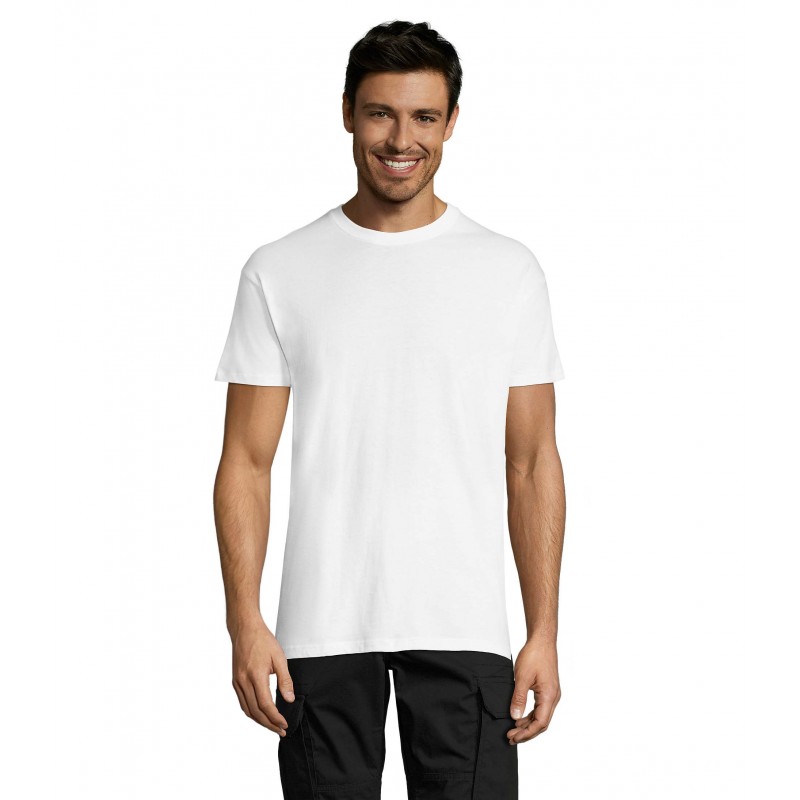 Sol's - Tee-shirt unisexe col rond REGENT - Blanc