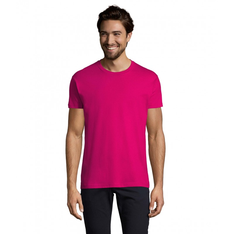 Sol's - Tee-shirt homme col rond IMPERIAL - Fuchsia