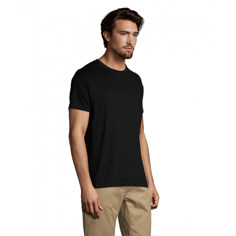 Sol's - Tee-shirt unisexe col rond REGENT - Noir Profond