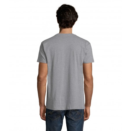 Sol's - Tee-shirt homme col rond IMPERIAL - Gris Chiné