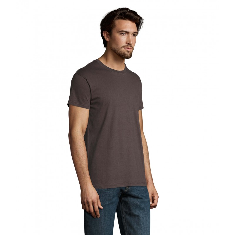 Sol's - Tee-shirt homme col rond IMPERIAL - Gris Foncé