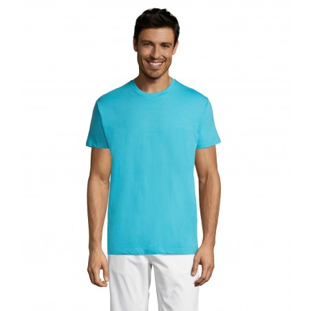 Sol's - Tee-shirt unisexe col rond REGENT - Bleu Atoll