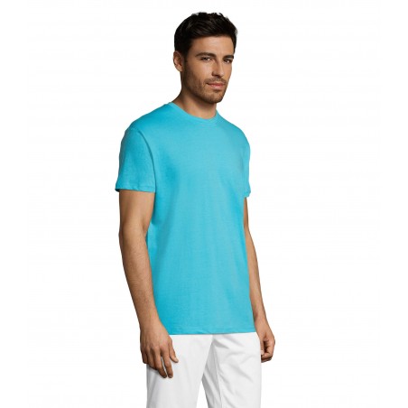 Sol's - Tee-shirt unisexe col rond REGENT - Bleu Atoll