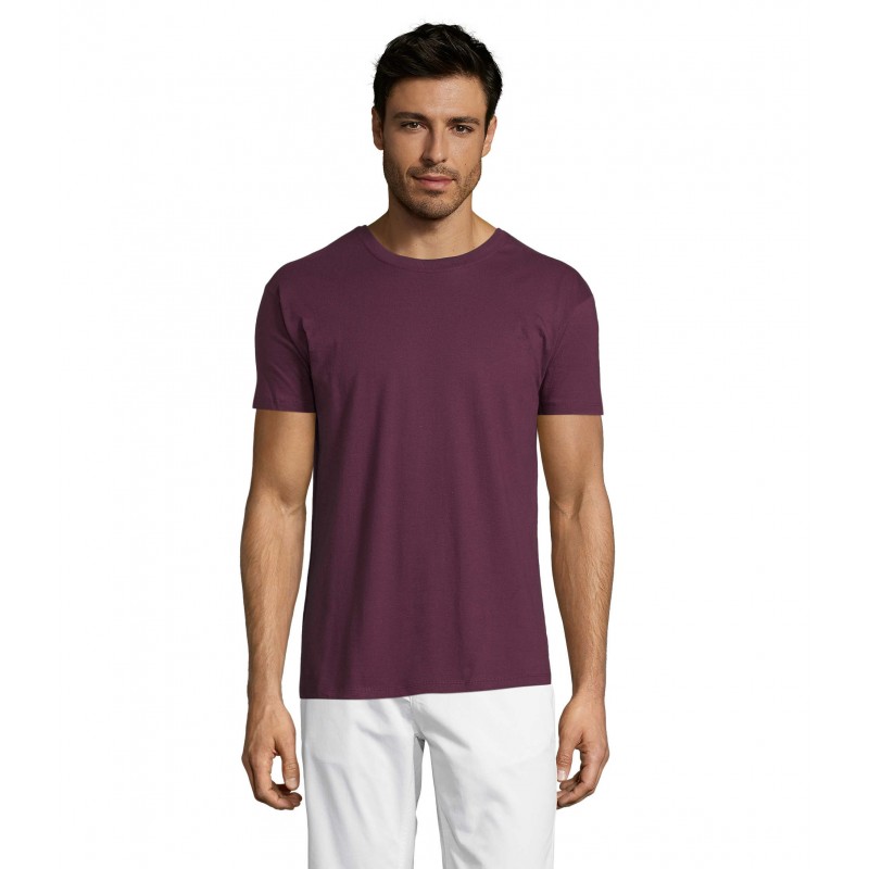 Sol's - Tee-shirt unisexe col rond REGENT - Bordeaux