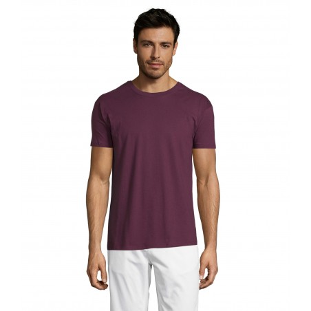 Sol's - Tee-shirt unisexe col rond REGENT - Bordeaux