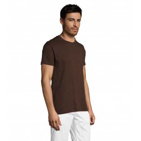 Sol's - Tee-shirt unisexe col rond REGENT - Chocolat